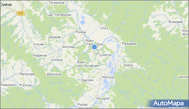 mapa Od Witryłowa, Od Witryłowa na mapie Targeo